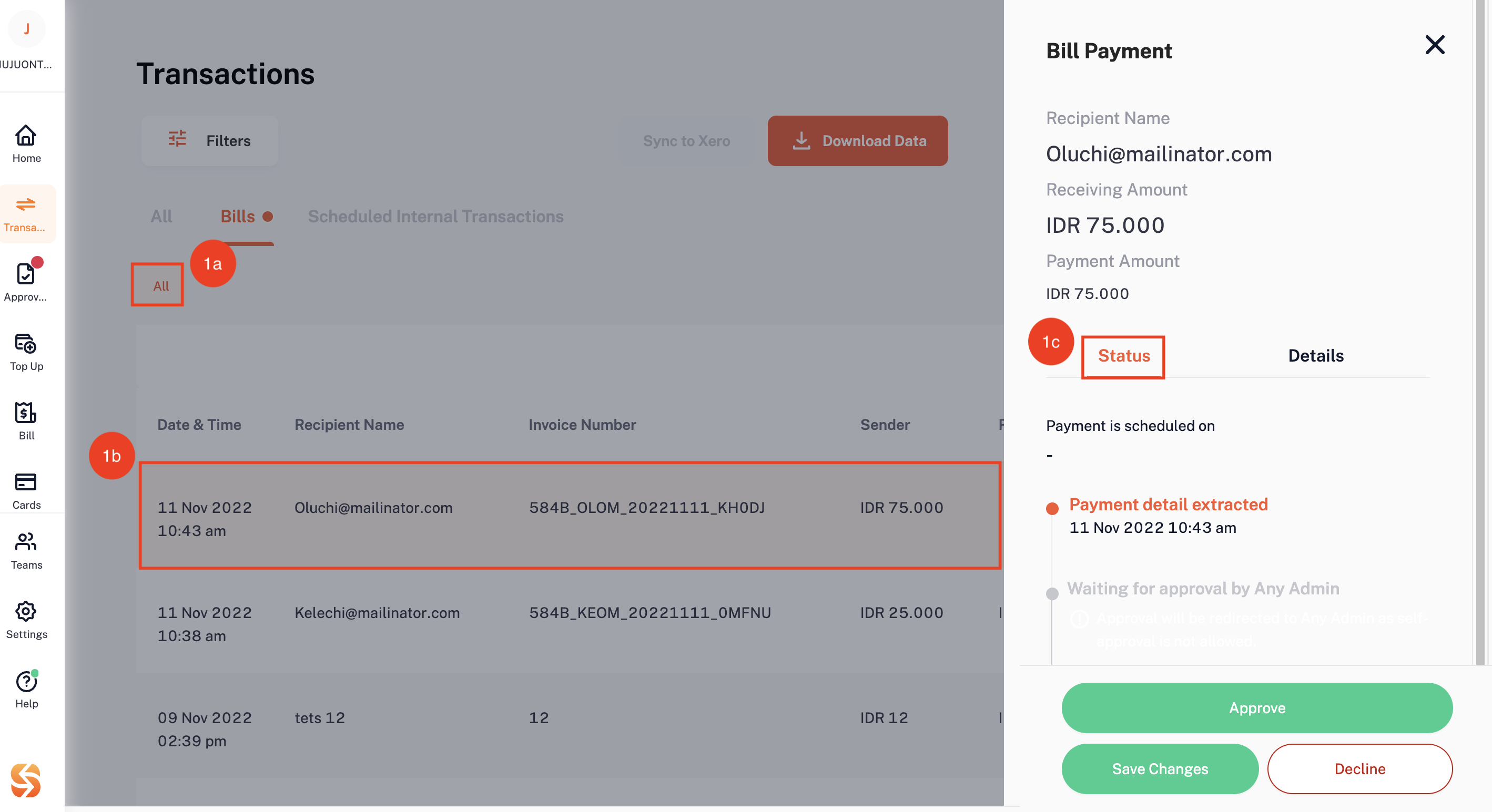 Re-design of the incoming invoice approval at METRONOM